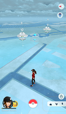ポケモンGO マップ 雪 天候