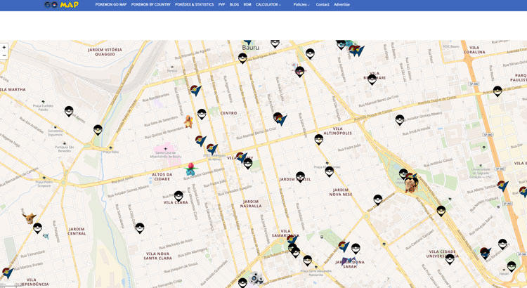 pokemon map site
