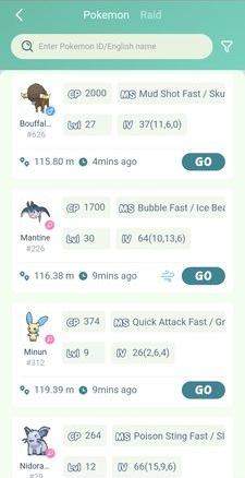 Pokemon resource MocPOGO iOS