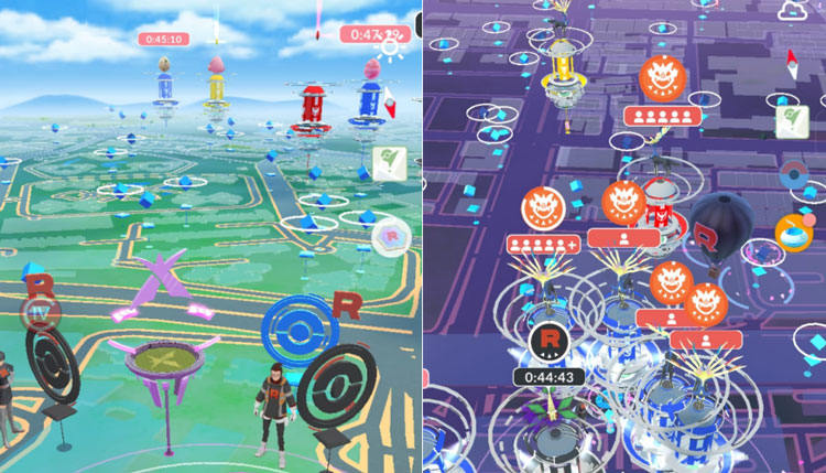Segure PokéStops girados para maximizar os itens