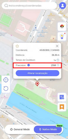 Precisão de MocPOGO