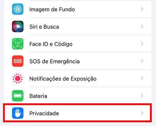 privacidade iPhone