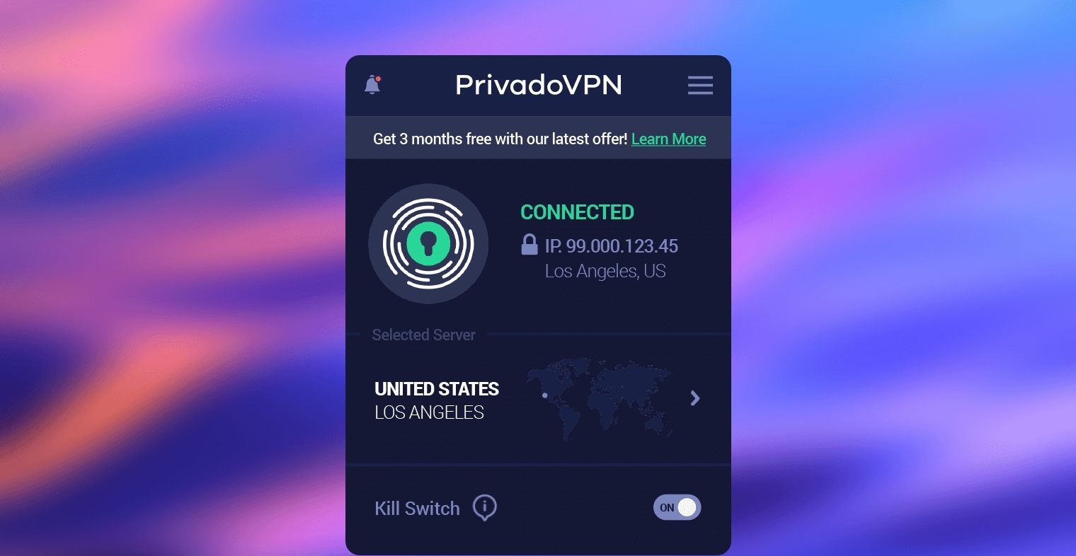 privadovpn location changer