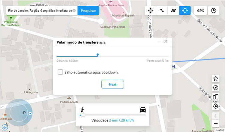 pular para proximo ponto