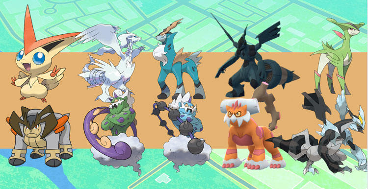 quinta geração Pokemons lendários