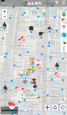 ポケモンGO マップ みんポケ