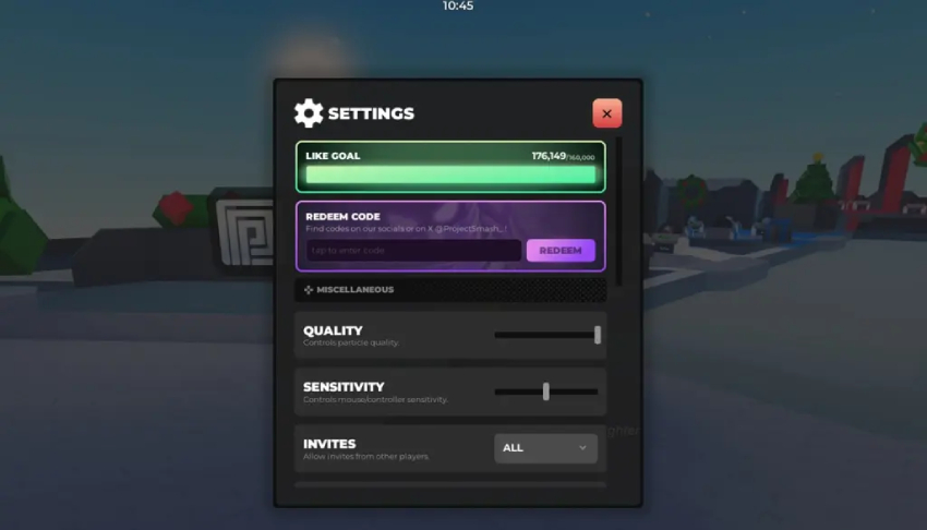 redeem project smash codes