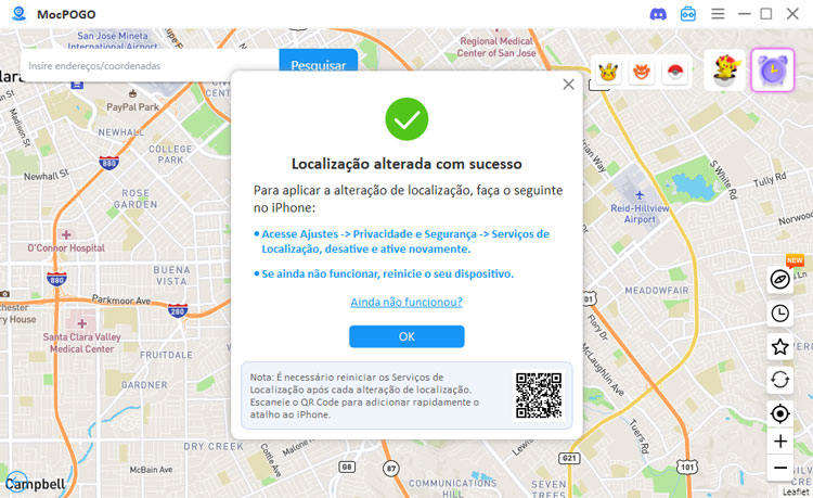 reiniciar serviço de localização
