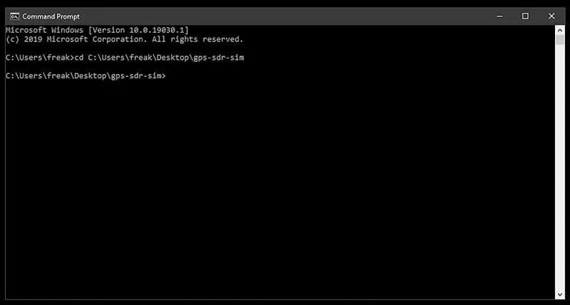 run the command prompt on the pc