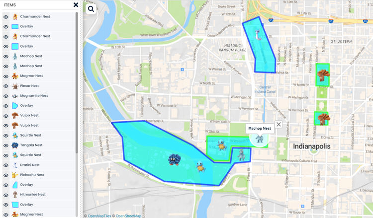 Top 4 Pokemon Go Nest Maps