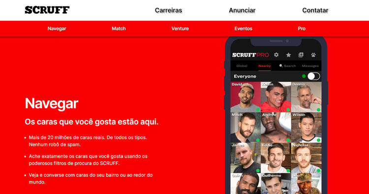 scruff igual ao tinder