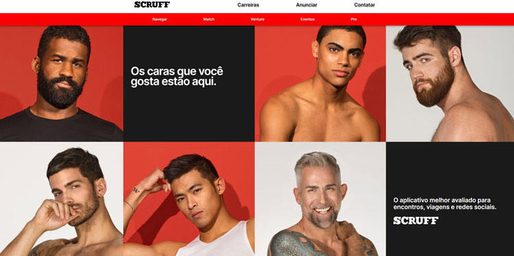 scruff so para homens