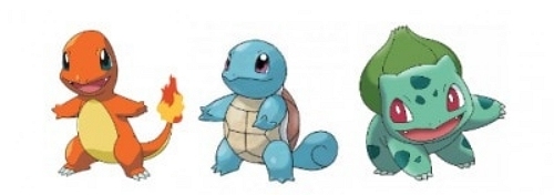 最初のポケモンとしてヒトカゲを選ぶ