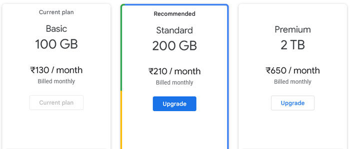 Google One土耳其購買