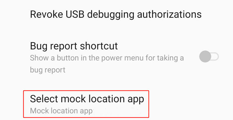select mock location app