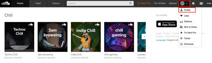 select profile soundcloud