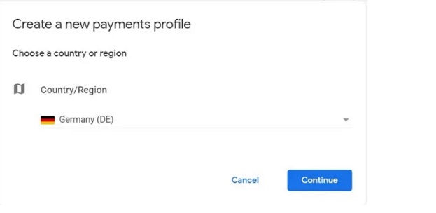 select your desired location