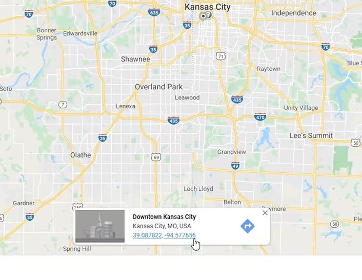 select your desired location