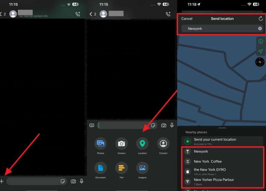 send fake locations whatsapp on iphone