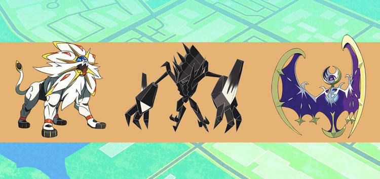 sétima geração Pokemons lendários