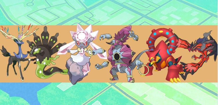 sexta geração Pokemons lendários