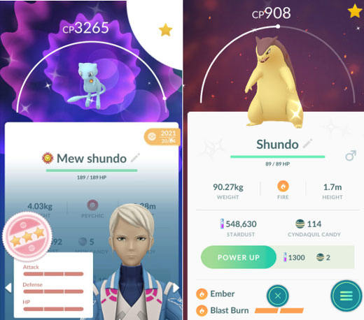 Shundo en Pokémon GO