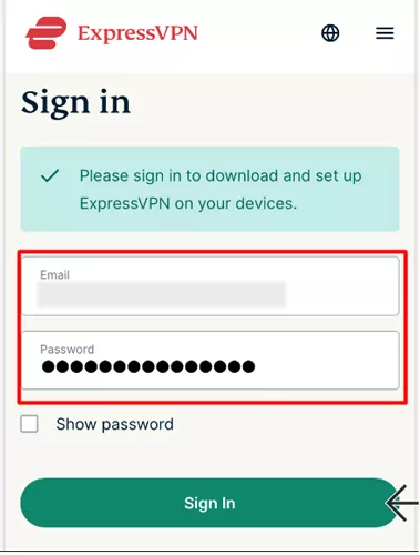 sign in vpn