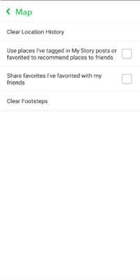 snapchat-clear-location-history