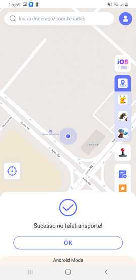 teletransporte com sucesso MocPOGO for Android