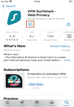 Surfsharkをダンロード