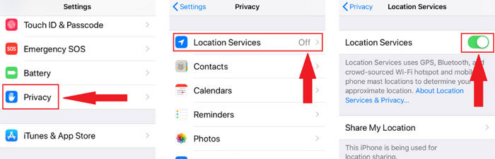 take geotag photo iphone