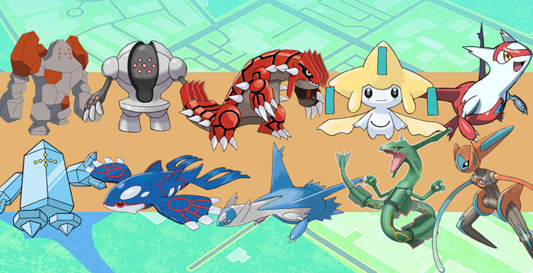 terceira geração Pokemons lendários