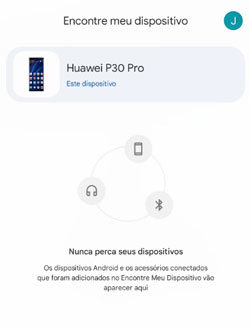 todos dispositivos Encontre Meu Dispositivo