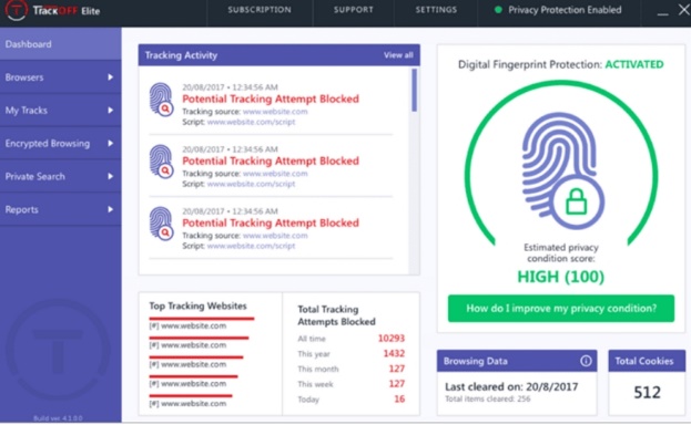 track off anti tracking software