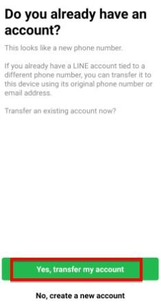 transfer my account