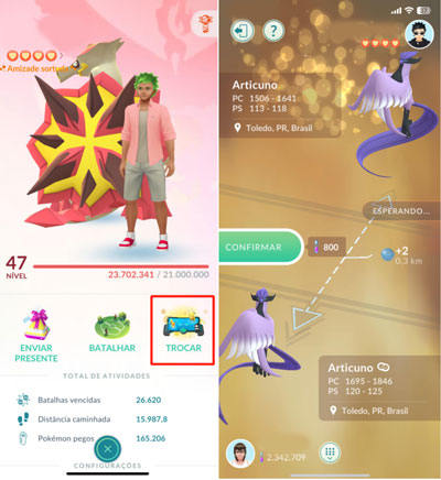 troca Pokemon