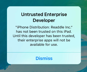 untrusted enterprise developer