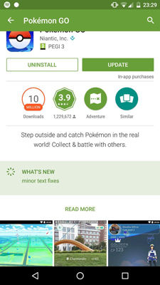 Pokemon Go failed to detect the location