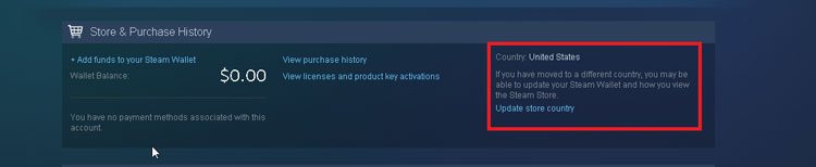 update steam store country