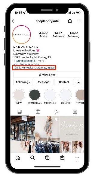 update your location on instagram