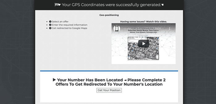 電話號碼追蹤位置