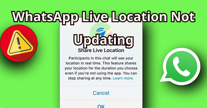 WhatsApp live location not updating