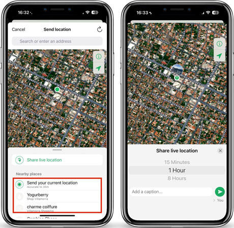 WhatsApp 分享定位