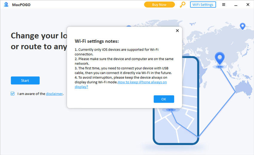 MocPOGO Wi-Fi Mode on Win