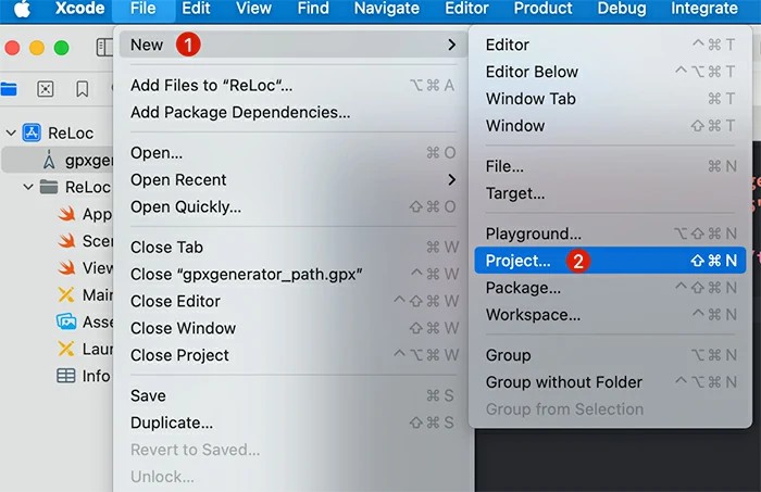 Xcode 新規プロジェクトを作成