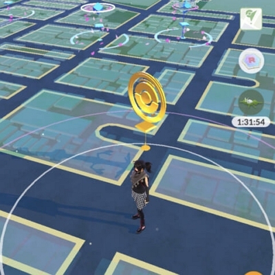 黄色いポケストップ